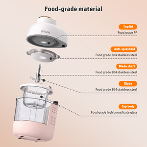 Robot culinaire pour bébé OEM 2026, nouveau modèle, 300W, mixeur pour pâte de riz, bol en verre, chauffe-aliments pour nourrissons, cuiseur lent spécial pour aliments pour bébés, pour la maison - Product Image 2