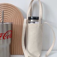 Porte-gobelet en tissu, porte-sac en toile de coton, housse de sac de transport, thé au lait, café, avec Logo personnalisé, Mini pochette de bourse 2022