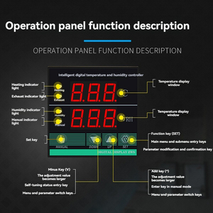 <b>Temperature</b> Humidity <b>Controller</b> <b>Temperature</b> (0348) High-Precision Heating Dehumidification Integrated Intelligent Automation - Product Image 3