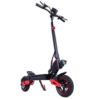 Patinete Eléctrico Plegable de 1600W, Batería de Litio de 18Ah, Neumático Todoterreno de 11 Pulgadas, Resistente al Agua, Carga de 120 kg, Doble Suspensión, 50 km/h, Frenado Electrónico