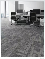 Carrelage de moquette de bureau carré 50x50cm, antidérapant, ignifuge, moquette commerciale