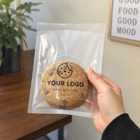 Sacs à biscuits personnalisés avec logo, sacs thermoscellables de qualité alimentaire pour pâtisseries, beignets, gâteaux, biscuits avec fenêtre transparente