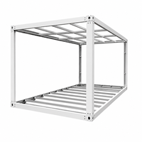Maison conteneur standard préfabriquée 20ft 40ft, maison modulaire pliable, assemblage rapide pour bureau de chantier ou habitation, qualité export