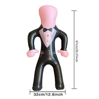 Poupée gonflable de 67 cm pour enterrement de vie de garçon, cadeau amusant pour femmes et hommes, PVC durable, accessoire de fête, décoration d'Halloween