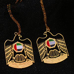 Badge de revers <span class=keywords><strong>personnalisé</strong></span> OEM en métal émaillé, double drapeau national croisé de deux pays, marque-page en métal coloré, placage doré creux - Product Image 5