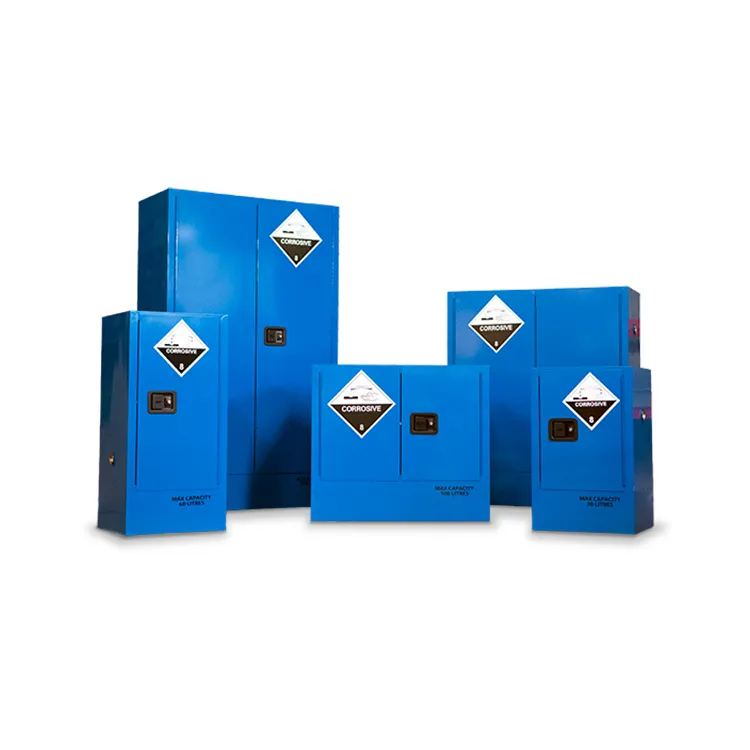 AS3780 Blauw Veiligheid Kast Voor Zuren En Corrosieve Chemicaliën, 60L