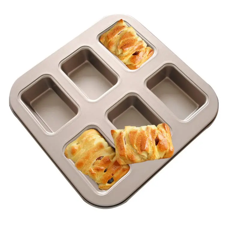 Winkie Cake Pan, 6-Cavity Non-Stick Mini Hotdog-Shaped Muffin Bakeware para Forno e Instant PAN Baking