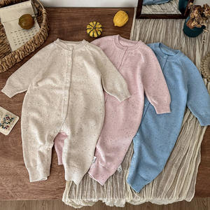 Baju terusan bayi uniseks, Jumpsuit 100% katun rajutan cetak memanjat pakaian untuk bayi balita musim gugur dan musim dingin - Product Image 2