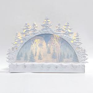 Decoración <span class=keywords><strong>de</strong></span> escena navideña <span class=keywords><strong>de</strong></span> Papá Noel volador, linterna giratoria <span class=keywords><strong>de</strong></span> agua con brillo, globo <span class=keywords><strong>de</strong></span> nieve personalizado con decoración <span class=keywords><strong>de</strong></span> velas Led, 2020 - Product Image 5