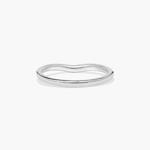 Anillo Curvo de Diamante Moissanite, Diseño Elegante y Único para Bodas, Fiestas, Ocasiones Especiales y Accesorios de Moda - Product Image 6