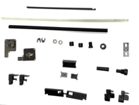Kit d'accessoires en alliage d'aluminium et plastique pour moustiquaire plissée de précision, durable, anti-insectes, anti-mouches, anti-moustiques pour fenêtre