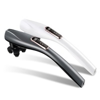 Elektrischer Ergonomischer Massagestab Handmassagegerät für den Ganzen Körper Rücken Nacken Schulter Delfin Infrarot Massagehammer Vibrationsgerät