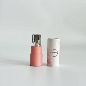 Envase cilíndrico de cartón ecológico, impreso a todo color, en color rosa, tipo tubo de papel grande, caja redonda, tubo de papel extensible. - Product Image 5