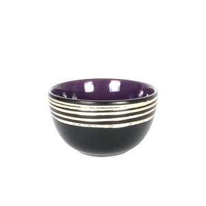 Lavender Purple Stoneware Ceramic Dinner Set Vintage Coffee Mug With Salad Cereal Bowl High End Dinnerware Sets 8 People - Product Image 1