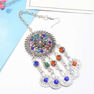 Cadenas <span class=keywords><strong>de</strong></span> cabeza <span class=keywords><strong>de</strong></span> danza del vientre para mujer, joyería gitana, Clips <span class=keywords><strong>de</strong></span> monedas doradas, decoración del cabello, joyería <span class=keywords><strong>de</strong></span> Festival - Product Image 2