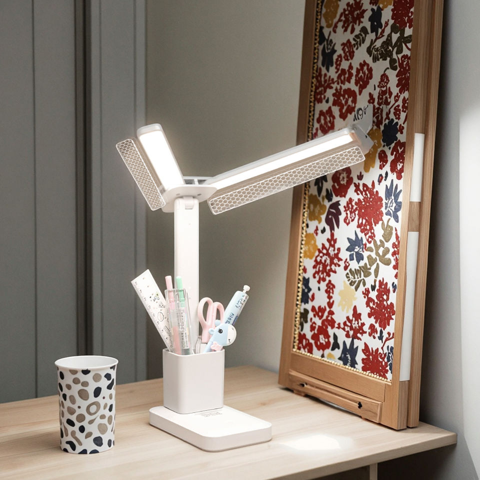 Mihuanwang 699 LED Rechargeable Book Light Modern 3 Color Temperatures Stepless Dimming Eye-Caring R