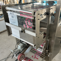 Machine d'emballage de poudre à vis sans fin compacte avec trémie, pour le remplissage de sachets souples en plastique