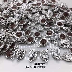 Antik gümüş dini tespih alaşım takılar kolye takı yapımı için <span class=keywords><strong>3</strong></span> döngüler ile DIY malzemeler - Product Image 3