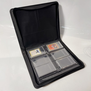 Album de cartes à collectionner à 4 compartiments en cuir PU épais, étanche et résistant à l'usure, avec fermeture éclair, idéal pour l'affichage – Meilleures ventes - Product Image 1