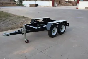 Small Car Trailer Chassis 2 Axles Mini Pickup Trailer