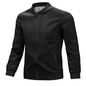 Chaqueta de cuello para primavera y otoño, nueva, para ejecutivos de mediana edad y mayores, informal, sin planchar, resistente a las arrugas, transpirable - Product Image 2