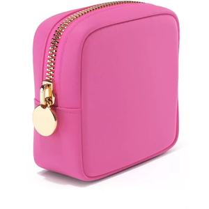 4 tailles de sac organisateur cosmétique imperméable en nylon rose grande capacité stockage de maquillage pour trousse de toilette sac cadeau pochette à fermeture éclair Mini - Product Image 4