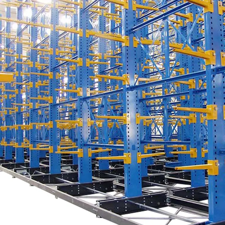 Safe and Accident-free Working Operation Electric H Cantilever rack Style Mobile Racks