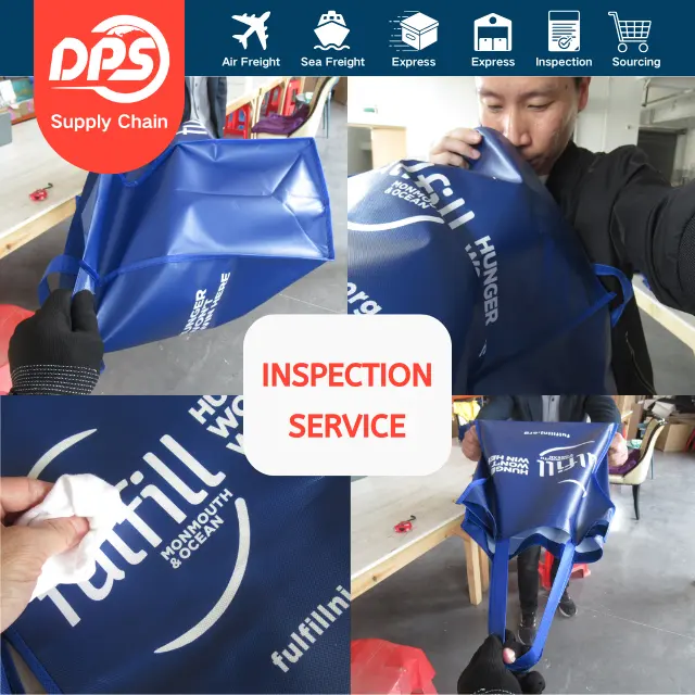 specialization inspection and quality control services Nov-woven Bag inspection service in guangdong