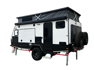 Véhicule de loisirs pliable de haute qualité de 15 pieds, équipé d'une cuisine pliable et d'une salle de bain intérieure, émail thermolaqué - Product Image 5