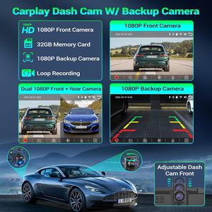 Hot 7 inch phổ xách tay màn hình cảm ứng hiển thị <span class=keywords><strong>USB</strong></span> đa phương tiện Car DVD Player với Carplay Android Auto Wifi đảo chiều máy ảnh - Product Image 6