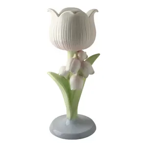 Hot Sale Lily Valley Flower Vase Resin Statue Art Creative For Balcony Garden Room Home Other Decoration