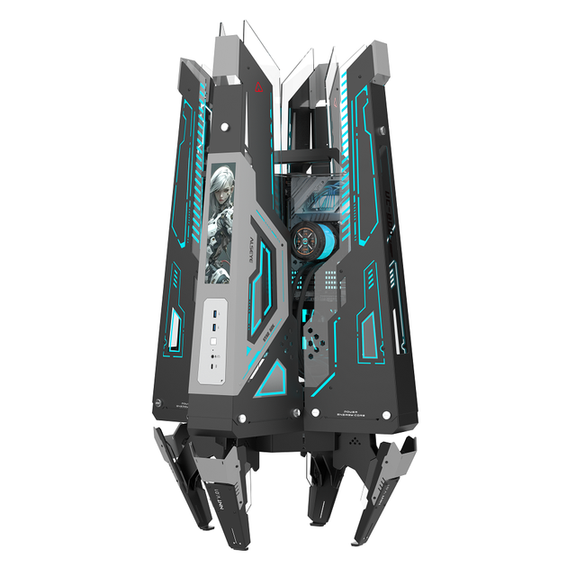 ALSEYE New Full Tower E-ATX ATX/M-ATX Desktop Spaceship Chassis Luxury PC Gaming Computer Case