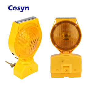 Luz de Tráfico para Cono de Tráfico, <span class=keywords><strong>LED</strong></span> Amarillo Ámbar, Material Plástico, Advertencia de Seguridad, Advertencia de Tráfico, Barrera Solar, Intermitente - Product Image 1