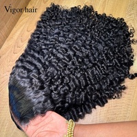 Perruques en cheveux humains vierges naturels, en dentelle suisse brute, avec boucles Pixie chinoises originales SDD, densité 300%, 20 pouces, dentelle HD 5x5, vente en gros