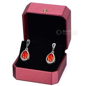 Factory Direct Pu Leather Octagonal Jewelry <b>Boxes</b> High Quality Durable For <b>Rings</b> Pendants Bracelets Use - Product Image 5