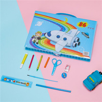 208 Uds. Suministros DE ARTE herramientas de dibujo de alta calidad juego de regalo para niños Ideal Escuela y uso doméstico juego de pintura juguetes para niños