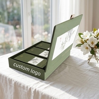 Boîte cadeau magnétique en forme de livre avec logo personnalisé, boîte d'emballage de luxe en carton rigide