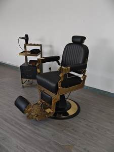 Mobilier de salon de beauté, fauteuil de barbier antique, fauteuil <span class=keywords><strong>inclinable</strong></span> de coiffure, équipement de salon de coiffure, machine de barbier - Product Image 3