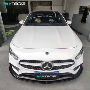 Kit de carrosserie en Fiber de carbone sèche Paktechz séparateur de becquet de lèvre de pare-chocs avant pour <span class=keywords><strong>Mercedes</strong></span> Benz W177 classe A Sport <span class=keywords><strong>A35</strong></span> berline à hayon - Product Image 2