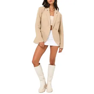 Venta <span class=keywords><strong>al</strong></span> por mayor <span class=keywords><strong>de</strong></span> moda elegante señoras Oficina Abrigo Mujeres Traje a medida personalizado <span class=keywords><strong>de</strong></span> manga larga blazer para las mujeres - Product Image 1