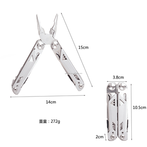 Pince multifonctionnelle pliable industrielle personnalisée, tournevis, lames verrouillables à ressort, poche OEM, multi-outils de camping, voyageur - Product Image 5