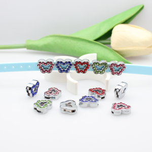 8 мм, цветные шармы со стразами - Product Image 3