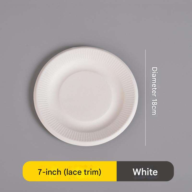 จานสีขาว