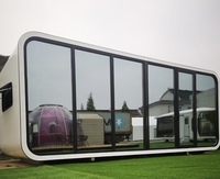 Cabine Apple préfabriquée personnalisée en promotion, 20ft 40ft, maison capsule mobile moderne d'extérieur, 2 chambres, pour complexe hôtelier, toilettes, restaurant.