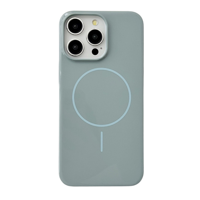 Magnetic Silicone Phone Case for iPhone 16-12 Series Shockproof Full Lens Anti-Scratch Soft Protective Cover Multi Colors