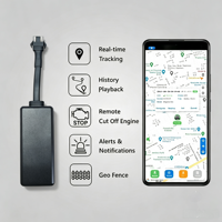 Traceur GPS 4G LTE intelligent pour flotte d'entreprise CA003 avec contrôle moteur à distance, géolocalisation et alerte de survitesse