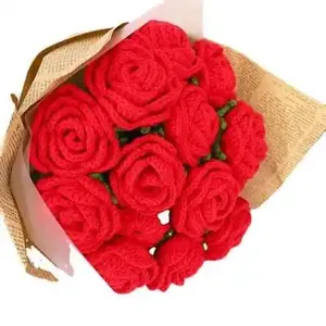 Accessoires de <span class=keywords><strong>couture</strong></span> artificiels Rose Tournesol <span class=keywords><strong>Oeillet</strong></span> Tulipe Fleur À Coudre À La Main Applique Crochet Applique DIY Fleurs - Product Image 2