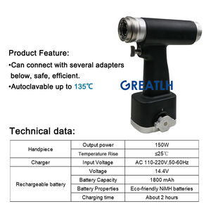 Juego de brocas quirúrgicas, juego de brocas de craneotomía ortopédica, juego de brocas craneales - Product Image 3