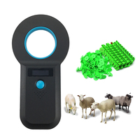 Escáner de Microchip Animal Portátil ABS FDX-B de 134.2KHz, Transpondedor W90B