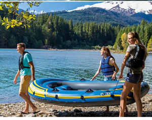 Juego de Bote Inflable Intex 68370 <span class=keywords><strong>Challenger</strong></span> 3, <span class=keywords><strong>Kayak</strong></span> Inflable, Bote para Campamento, Pesca, Plegable y Conveniente - Product Image 6